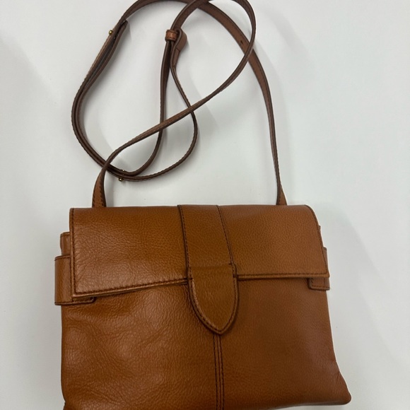 J. Crew Brown Leather Crossbody Bag - Picture 3 of 12